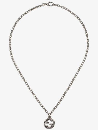 Women's Interlocking G Pendant Necklace Silver - GUCCI - BALAAN 2