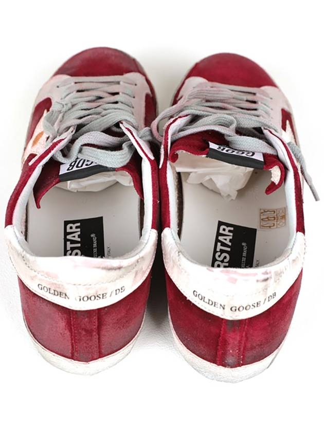 Superstar Low Top Sneakers Burgundy - GOLDEN GOOSE - BALAAN 7