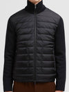 Padded wool cardigan black 9B50700 A9341 999 - MONCLER - BALAAN 3