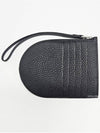 Pin D Soft Grain Leather Card Wallet Black - DELVAUX - BALAAN 3