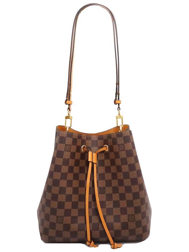 Women s Louis Vuitton N40213 Damier Eben Canvas Neonoe MM Bucket Bag Shoulder gt Gangbuk used luxury goods - LOUIS VUITTON - BALAAN 2