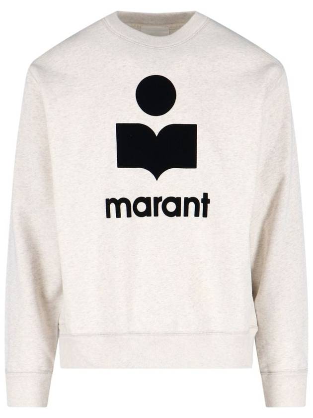 Mikoy Logo Cotton Sweatshirt Ecru - ISABEL MARANT - BALAAN 2