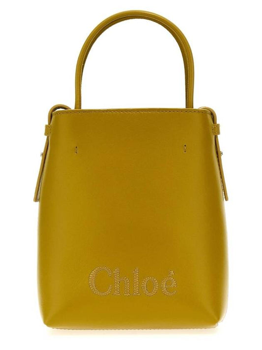 Sense Micro Calfskin Tote Bag Green - CHLOE - BALAAN 1