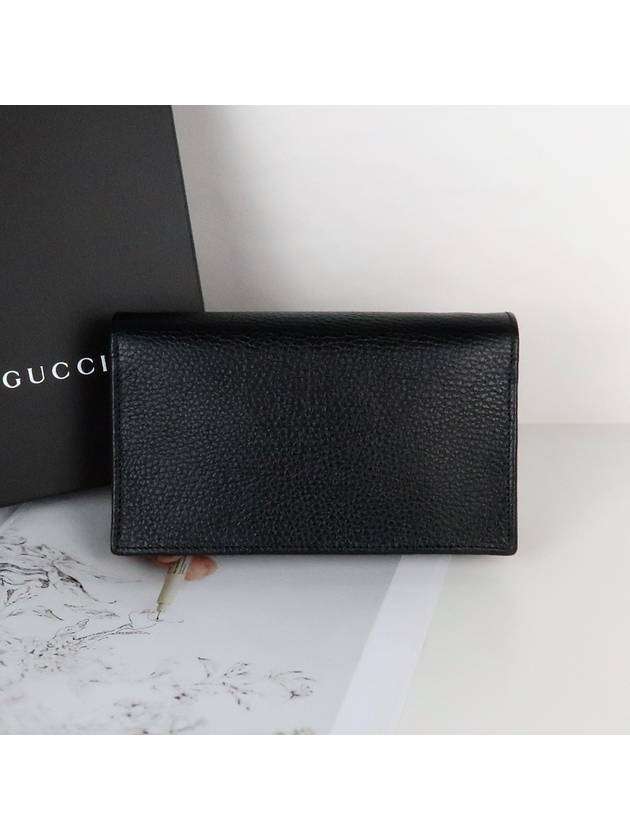 GG Interlocking Chain Strap Cross Bag Black - GUCCI - BALAAN 5