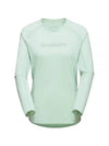 Selun FL Logo Long Sleeve T-shirt Mint - MAMMUT - BALAAN 1