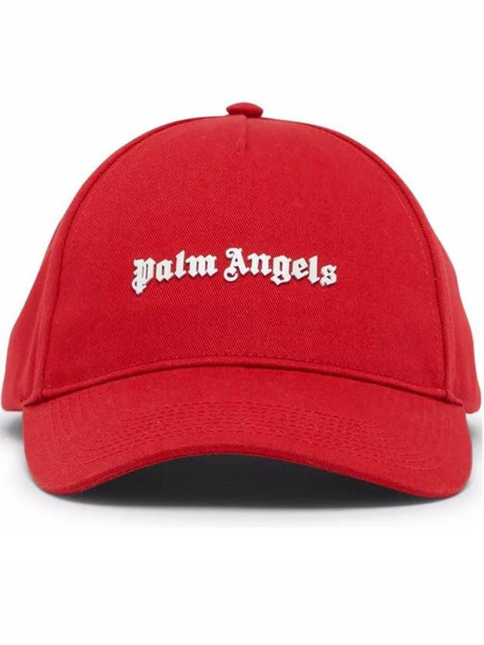 Logo Patch Ball Cap Red - PALM ANGELS - BALAAN 2