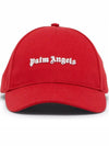 Logo Patch Ball Cap Red - PALM ANGELS - BALAAN 3