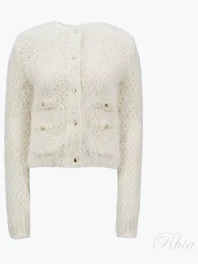 9B00007 M4392 034 padded wool blend cardigan - MONCLER - BALAAN 1