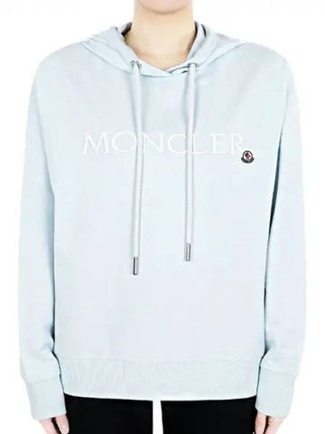 Women s Embroidered Logo Hooded Sweatshirt Sky 8G00016 89A1K 70S 270767 1063578 - MONCLER - BALAAN 1