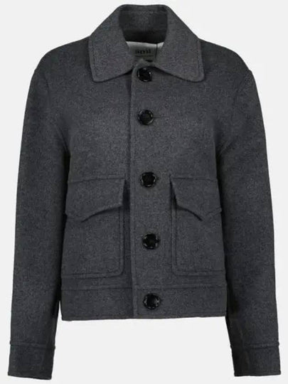 Paris Boxy Fit Wool Jacket Grey - AMI - BALAAN 2