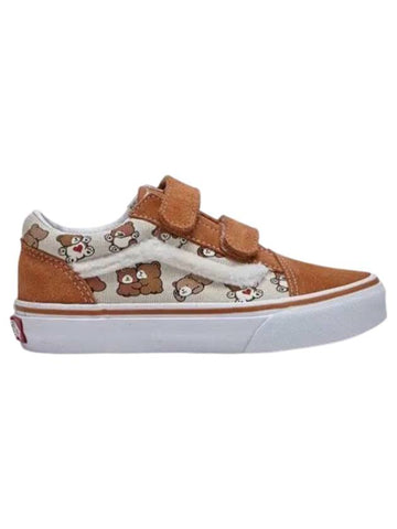 Kids Old Skool V Bear Sneaker Brown - VANS - BALAAN 1