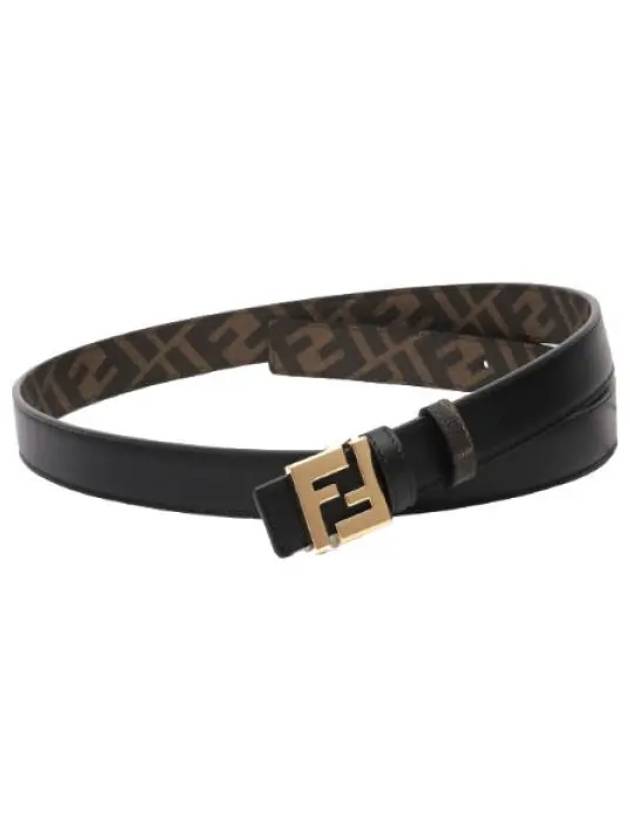 Square leather reversible belt men s waistband - FENDI - BALAAN 1