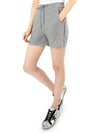 Logo Patch Shorts Light Grey - THOM BROWNE - BALAAN 6