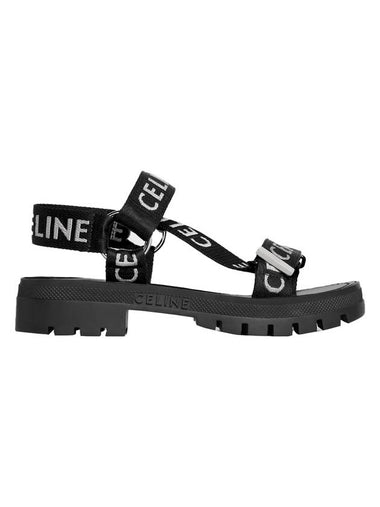 Leo Strappy Sandals Black - CELINE - BALAAN 1