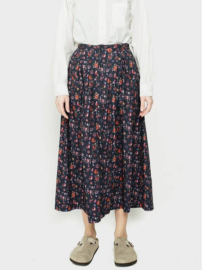 floral printed flannel tuck skirt - ENGINEERED GARMENTS - BALAAN 2