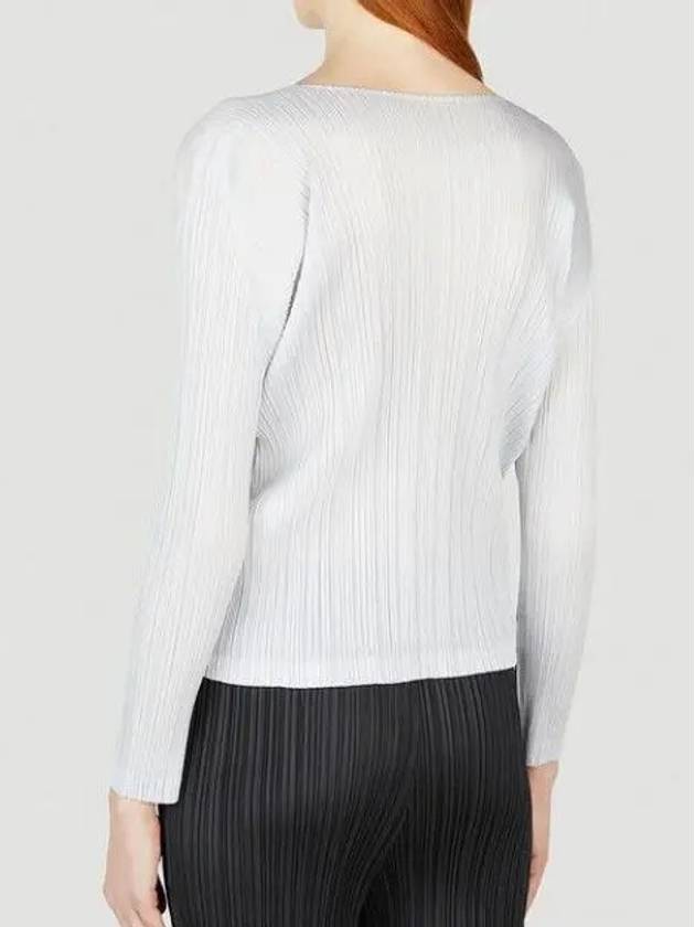 Pleated Please Issey Miyake Classic Long Sleeve Crew Neck Top - ISSEY MIYAKE - BALAAN 4