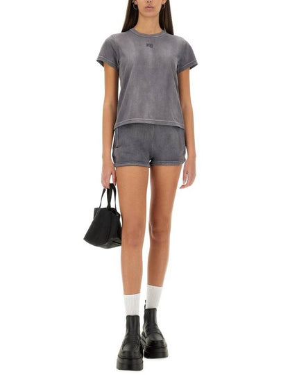 T By Alexander Wang Essential Shrunk T-Shirt - ALEXANDER WANG - BALAAN 2