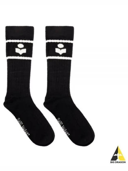 Logo Socks Black - ISABEL MARANT - BALAAN 2