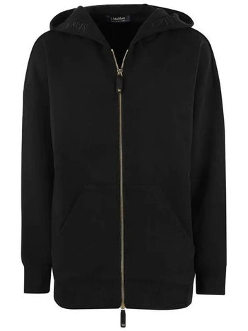 DOPPIA logo hooded zip up black 2429916011 010 - MAX MARA - BALAAN 1