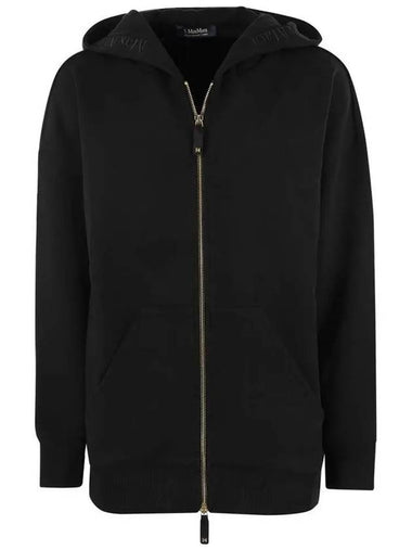 DOPPIA logo hooded zip up black 2429916011 010 - MAX MARA - BALAAN 1