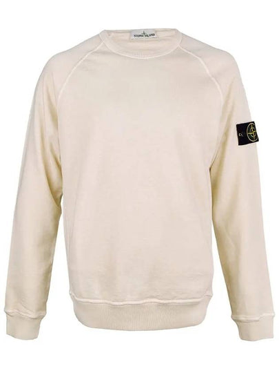 Logo Wappen Washed Raglan Sweatshirt Beige - STONE ISLAND - BALAAN 2