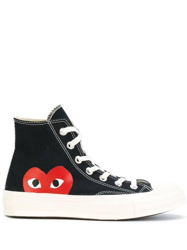 Comme Des Garcons Play Converse Sneakers Black - COMME DES GARCONS PLAY - BALAAN 5