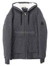 Bunny Fur Zip Up Hoodie Grey - MOOSE KNUCKLES - BALAAN 3