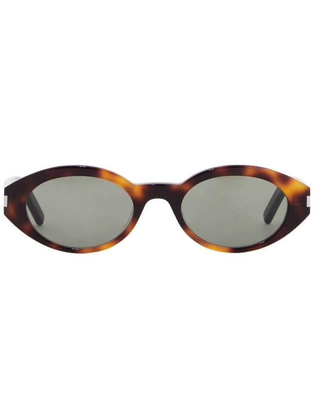 Eyewear Oval Frame Sunglasses Brown - SAINT LAURENT - BALAAN 2