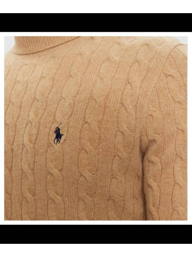 WOOL CASHMERE SWEATER WITH FRONTAL LOGO 710876836006 B0651227403 - POLO RALPH LAUREN - BALAAN 5