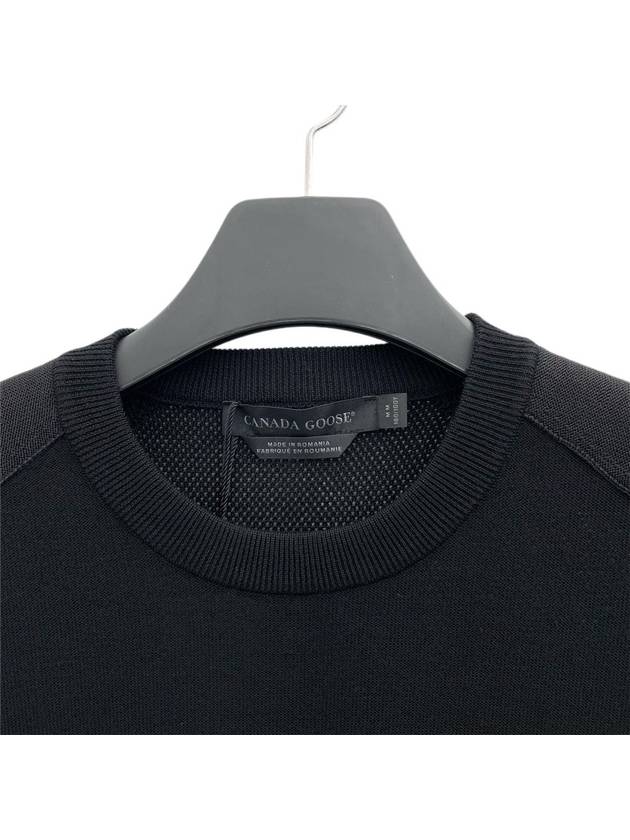 Dartmouth Crew Neck Knit Top Black - CANADA GOOSE - BALAAN 4