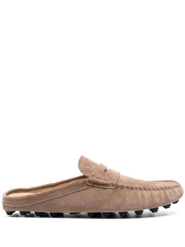 Gommino Bubble Suede Bloafers Beige - TOD'S - BALAAN 1