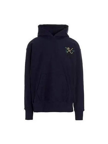 Tiger Tail Logo Hoodie Navy FC65SW422 4ME - KENZO - BALAAN 1