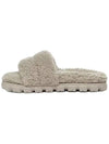 Cosetta Curly Fur Slippers Gray - UGG - BALAAN.