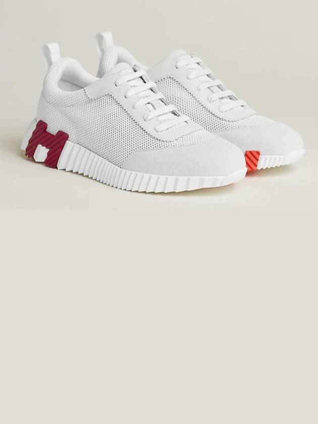 Bouncing Mesh Low Top Sneakers Blanc White - HERMES - BALAAN 2