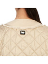 Ferro Short Quilted Fringing Jacket Beige - MAX MARA - BALAAN 8