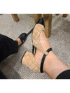 Mary Jane Suede Enamel Beige Black Strap Shoes 36 G39383 - CHANEL - BALAAN 9