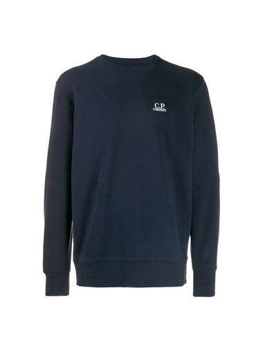 Men's Embroidered Logo Sweatshirt Navy - CP COMPANY - BALAAN 1