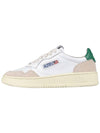 Medalist Suede Green Tab Low Top Sneakers White Beige - AUTRY - BALAAN 4