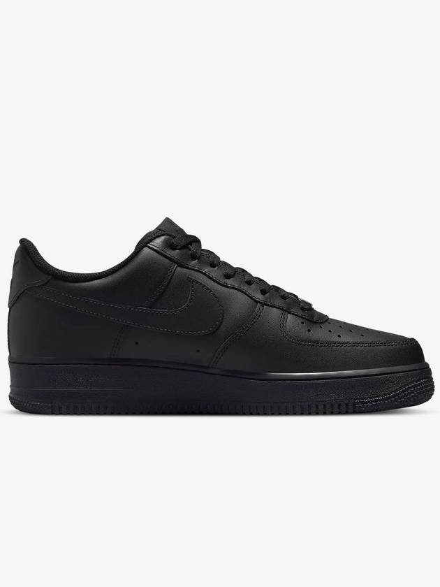 Air Force 1 '07 Low Top Sneakers Triple Black - NIKE - BALAAN 5