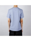 Chillax Fox Patch Regular Short Sleeve T-Shirt Blue - MAISON KITSUNE - BALAAN 5