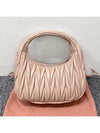 Wander Materasse Nappa Leather Mini Hobo Tote Bag Nude Pink - MIU MIU - BALAAN 4