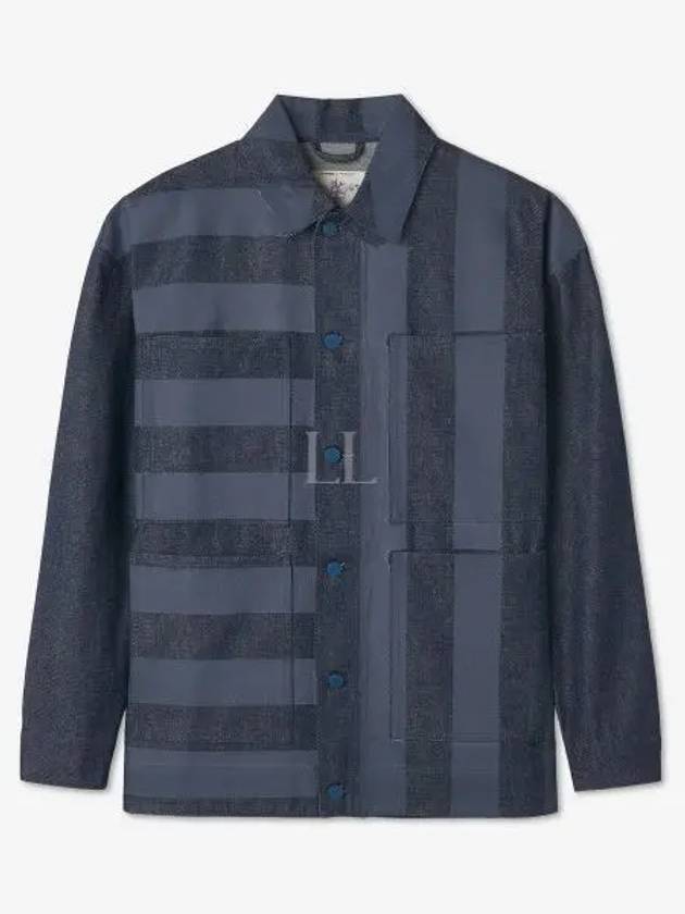 Printed Denim Jacket Blue Dark Navy - SUNNEI - BALAAN 2