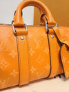 Used luxury goods Lewis It 25 Orange Monogram Keepall Bandouli re Cross Bag - LOUIS VUITTON - BALAAN 4