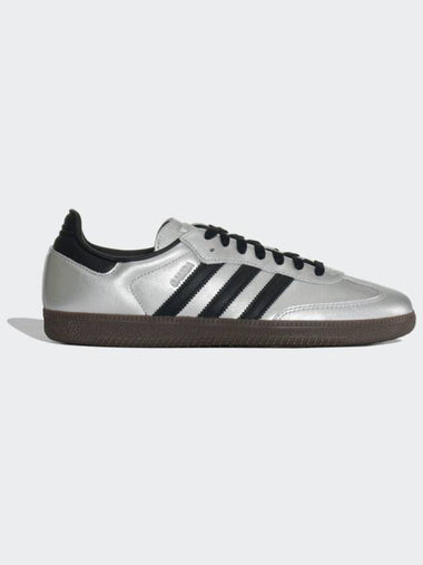 Adidas Samba OG Silver Metallic Core Black Gum JI4218 - ADIDAS ORIGINALS - BALAAN 1