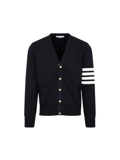 Milano Stitch 4 Bar Cardigan Navy - THOM BROWNE - BALAAN 2