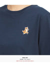 Speedy Fox Patch Comfort Short Sleeve T Shirt Navy - MAISON KITSUNE - BALAAN 7