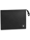 Pochette Voyage Taiga Leather Pouch Bag Black - LOUIS VUITTON - BALAAN 2