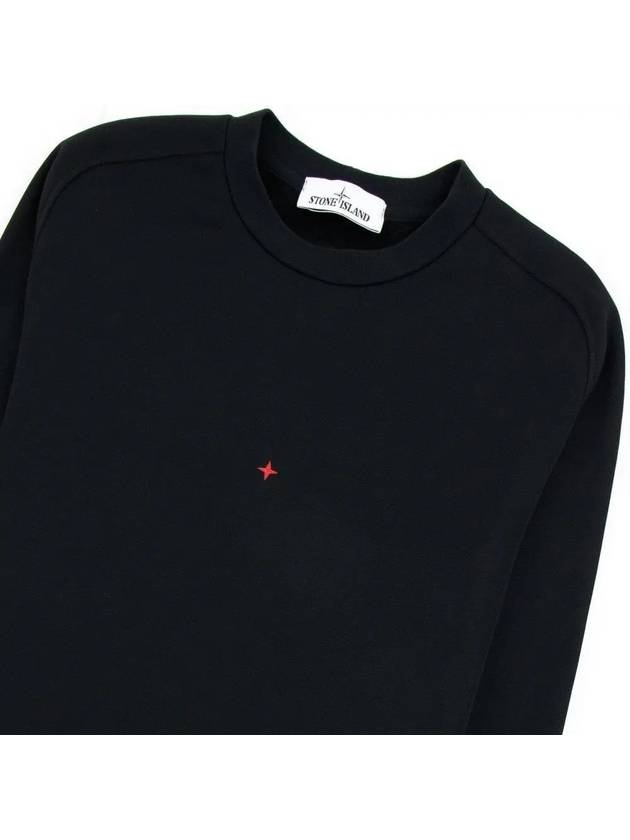 Marina Back Logo Cotton Blend Sweatshirt Black - STONE ISLAND - BALAAN 5