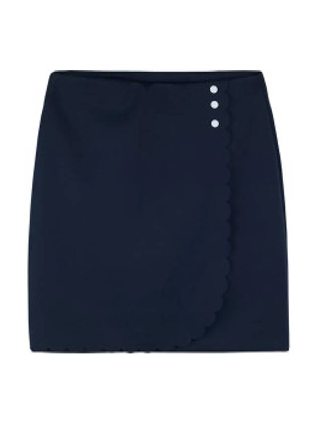 Women's Anna Mini H-Line Skirt Navy - J.LINDEBERG - BALAAN 4