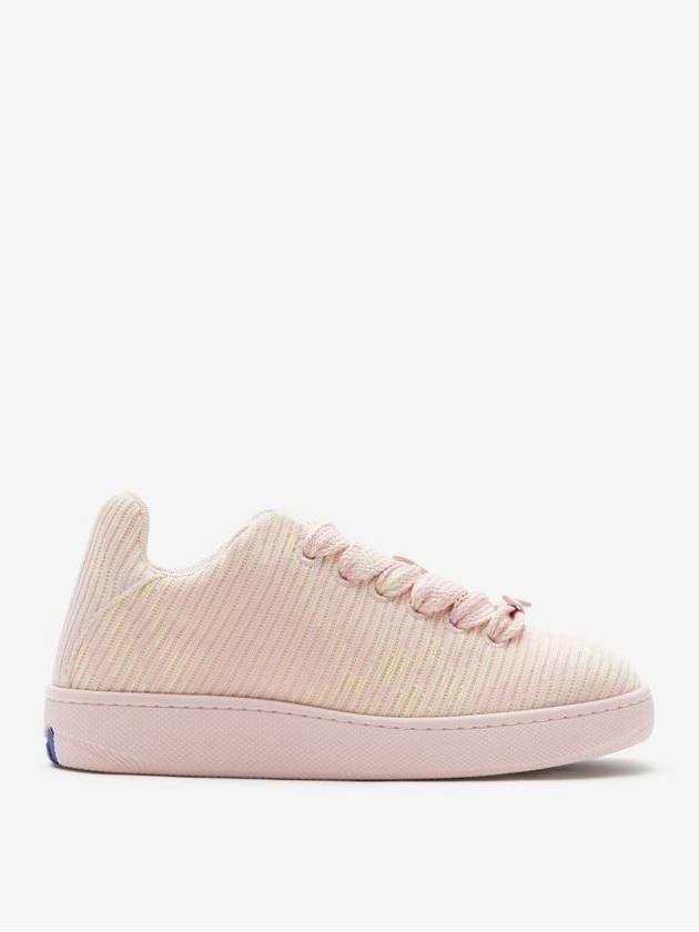 Check Knit Box Low-Top Sneakers Pink - BURBERRY - BALAAN 2